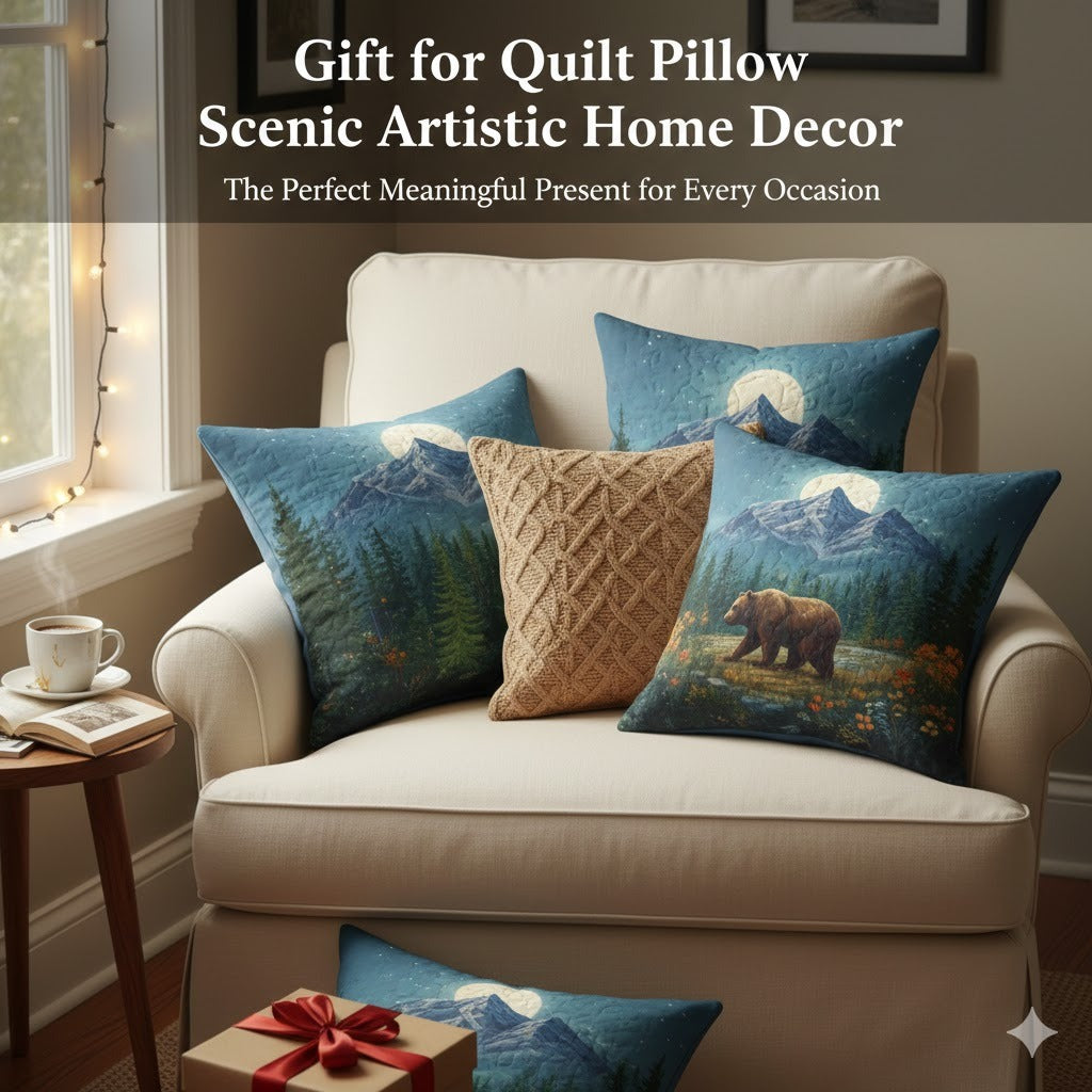 Gift for Quilt Pillow Scenic Artistic Home Decor The Perfect Meaningful Present for Every Occasion