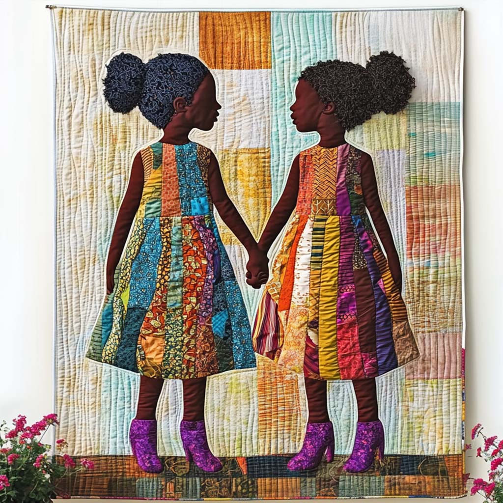 African Quilted Blanket Christmas Room Decor African American Gifts For Her - Bancroftclothings