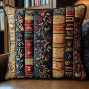 Antique Library Quilted Pillow Case Christmas Home Decor Xmas Gifts For Bookworms - Bancroftclothings