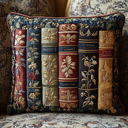 Antique Library Quilted Pillow Case Holiday Home Decor Christmas Gifts For Bookish - Bancroftclothings