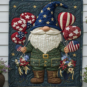 Balloon Parade Gnome Quilted Blanket Home Bedding Decor Patriotic Gifts For Women - Bancroftclothings