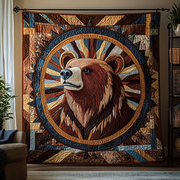 Bear Legend Quilted Blanket Bedroom Xmas Decor Unusual Gifts For Cat Lovers - Bancroftclothings