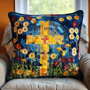 Blessed Garden Quilted Pillow Case Hippie Home Decor Christian Christmas Gifts - Bancroftclothings