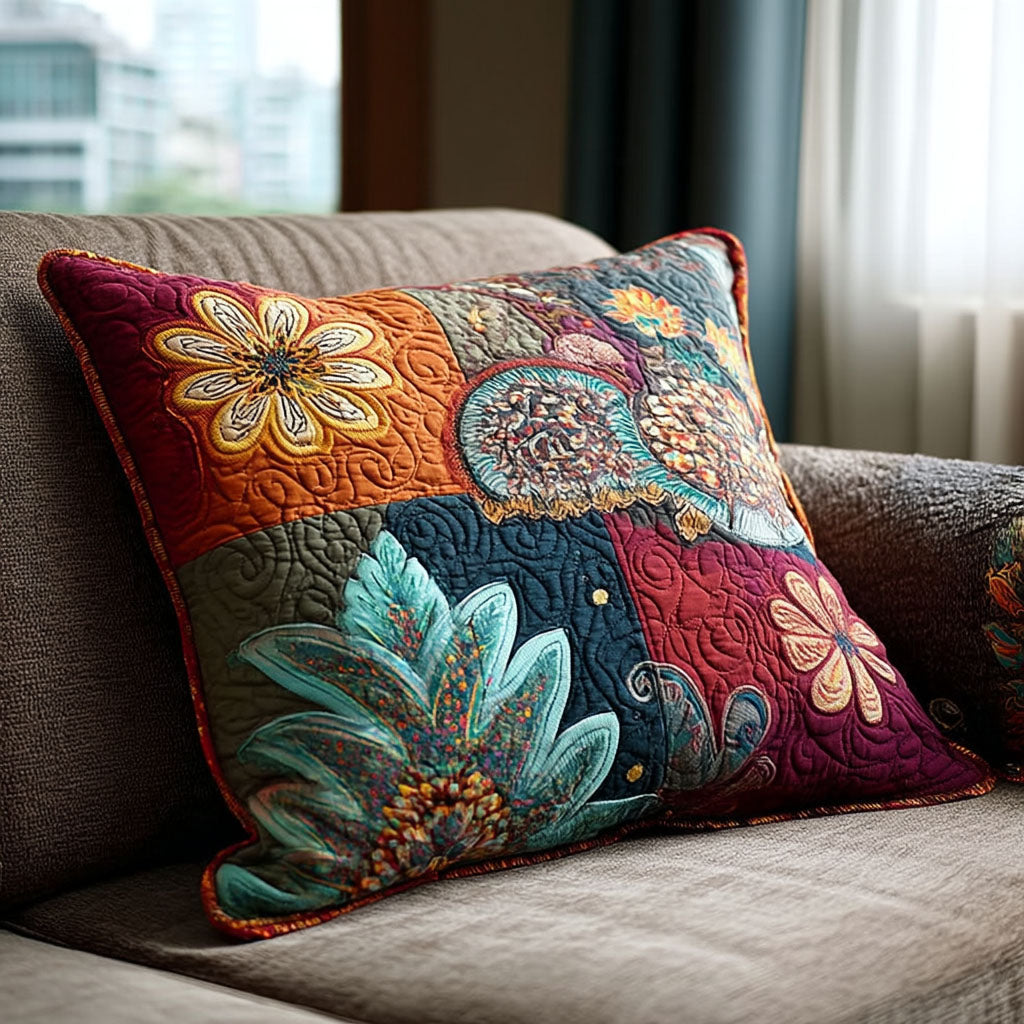 Boho Whispers Quilted Pillow Case Decorative Pillow Covers Hippie Christmas Gift Ideas - Bancroftclothings