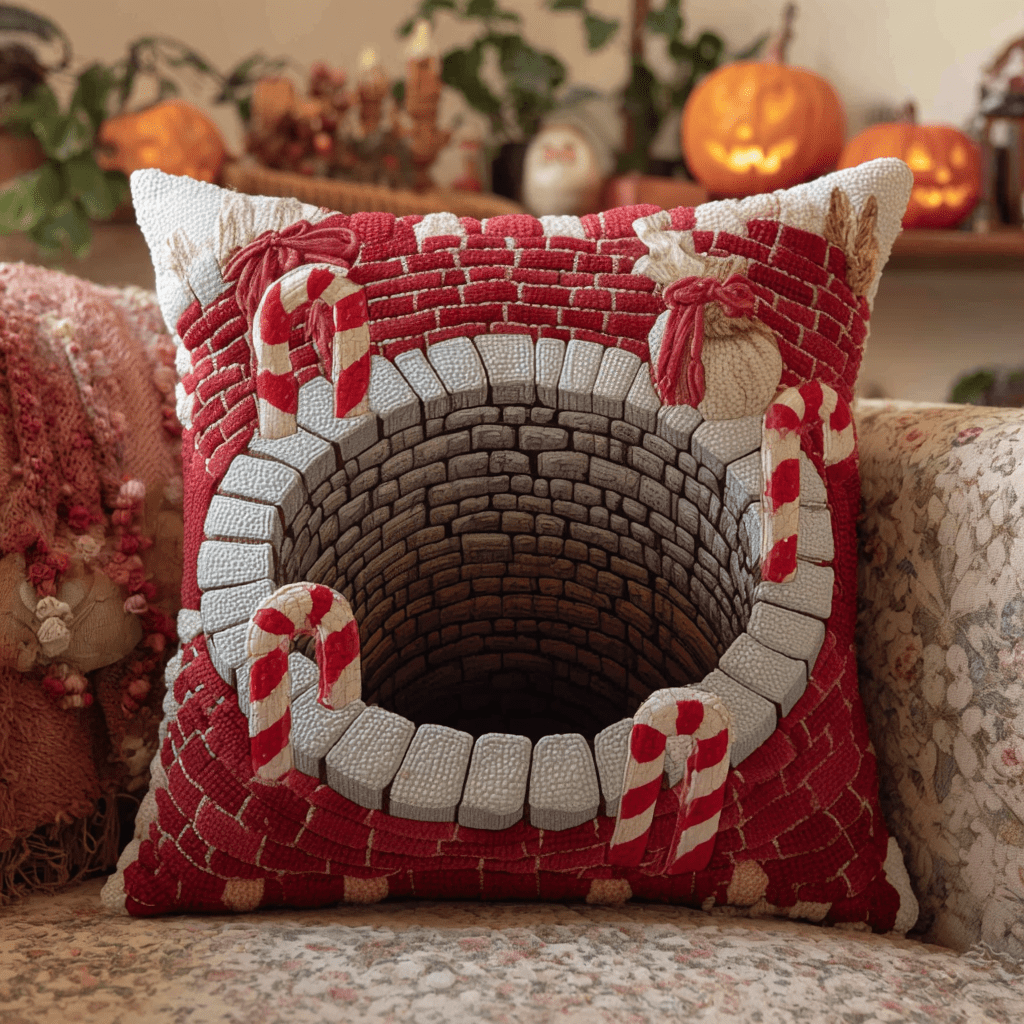 Candy Cane Pit Quilted Pillow Case Christmas Pillow Case Covers Secret Santa Gift Ideas - Bancroftclothings