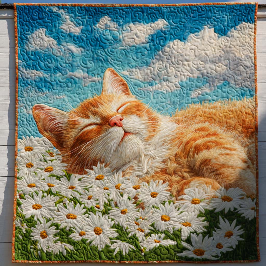 Cat Floral Dream Quilted Blanket Nice Throw Blanket Awesome Gifts For Cat Lovers - Bancroftclothings