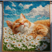 Cat Floral Dream Quilted Blanket Nice Throw Blanket Awesome Gifts For Cat Lovers - Bancroftclothings