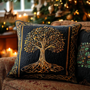 Celestial Tree Quilted Pillow Case Nice Pillow Covers Tree Of Life Gifts For Grangarents - Bancroftclothings