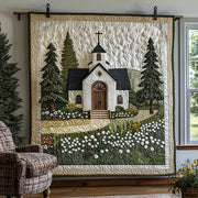Chapel Bloom Quilted Blanket Christmas Bedroom Decor Christian Present Ideas - Bancroftclothings