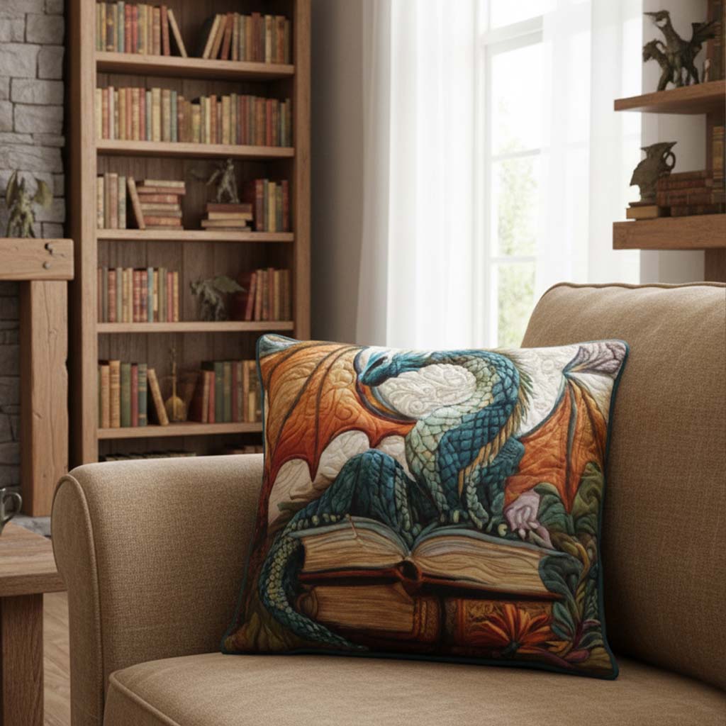 Chapter by Chapter Quilted Pillow Case Square Pillow Covers Bookish Gift Ideas - Bancroftclothings