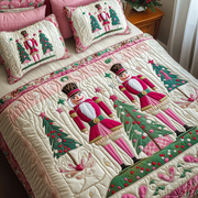 Christmas Nutcracker Quilted Bedding Set Stay warm this winter Christmas Ideas For Mom - Bancroftclothings