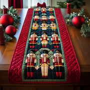 Classic Christmas Nutcracker Quilted Table Runner A Holiday Favorite - Bancroftclothings