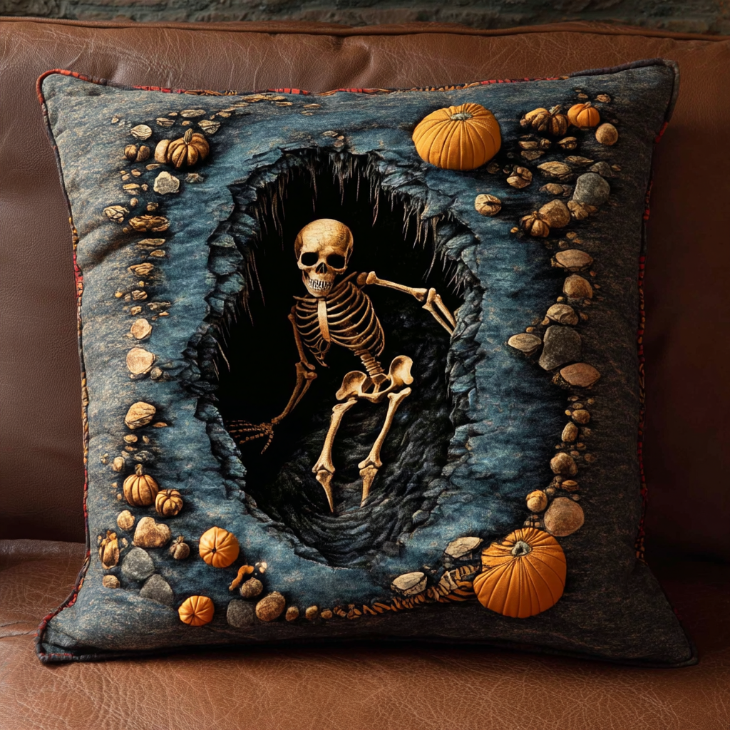 Cursed Grave Quilted Pillow Case Decorative Pillow Cases Birthday Gifts For Friends - Bancroftclothings