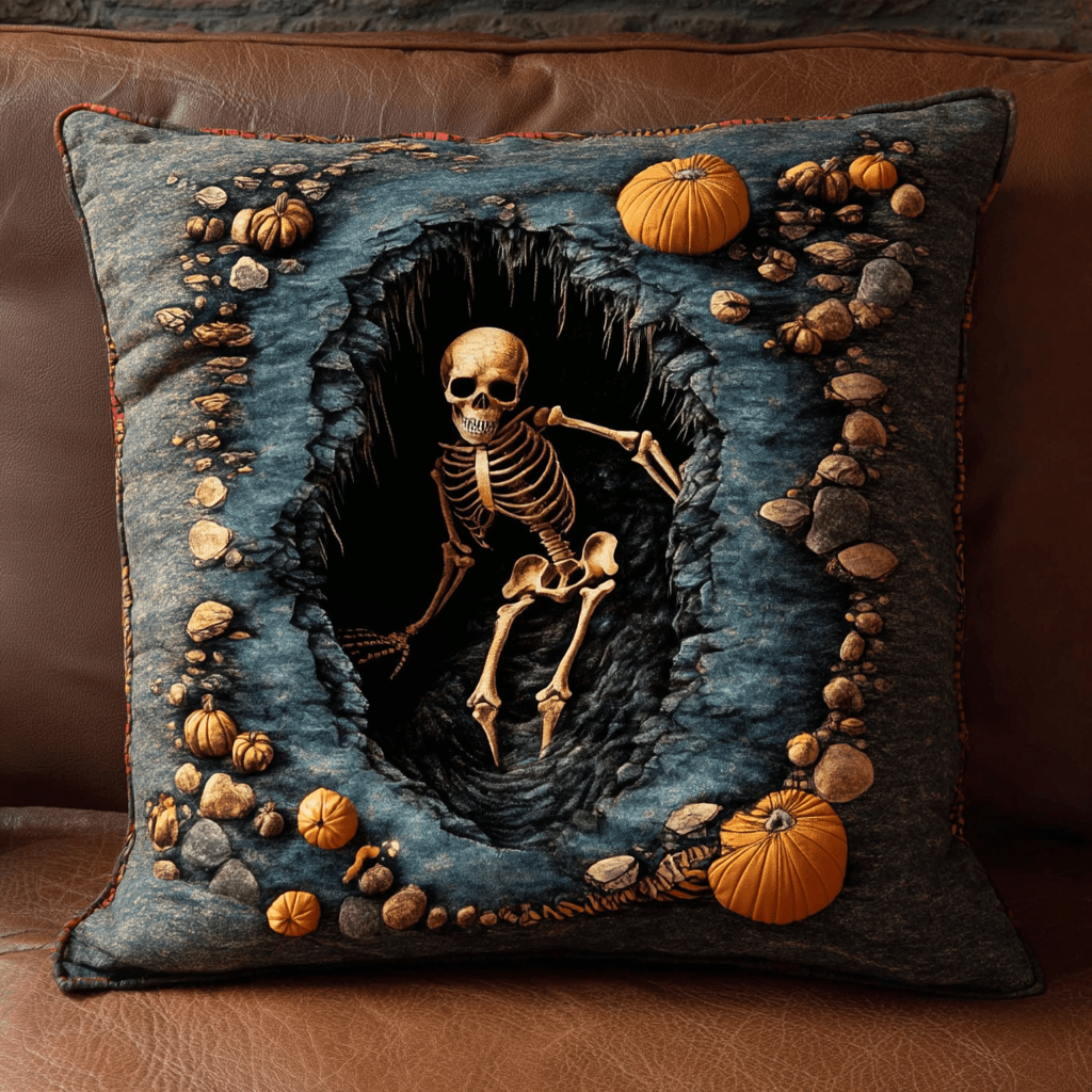 Cursed Grave Quilted Pillow Case Decorative Pillow Cases Birthday Gifts For Friends - Bancroftclothings