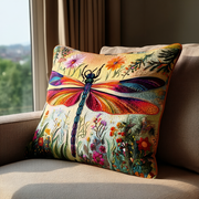 Dragonfly Spirit Quilted Pillow Case Best Throw Pillow Covers Best Gift For Dragon Lovers - Bancroftclothings