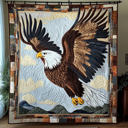 Eagle Rise Quilted Blanket Holiday Throw Blanket Christmas Gifts For Duck Hunters - Bancroftclothings