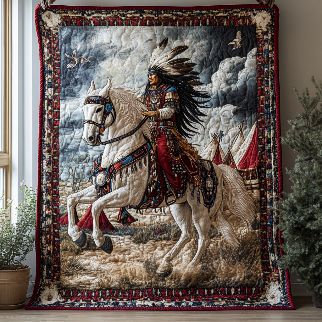 Echoes of the Ancestors Quilted Blanket Cute Bedroom Ideas Native American Christmas Gift Ideas - Bancroftclothings