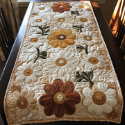 Elegant Daisy Quilted Table Runner Christmas Gifts For Daisy Lovers For Her - Bancroftclothings