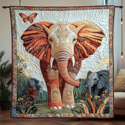 Elephant Pride Quilted Blanket Nice Throw Blanket Turtle Themed Gifts For Adults - Bancroftclothings