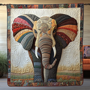 Elephant Soul Quilted Blanket Winter Decor Blanket Elephant Themed Gifts - Bancroftclothings