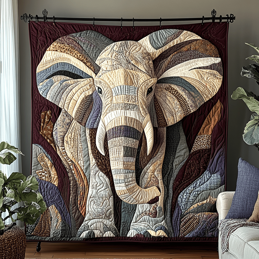 Elephant Whispers Quilted Blanket Sofa Couch Throw Blanket Presents For Elephant Lovers - Bancroftclothings