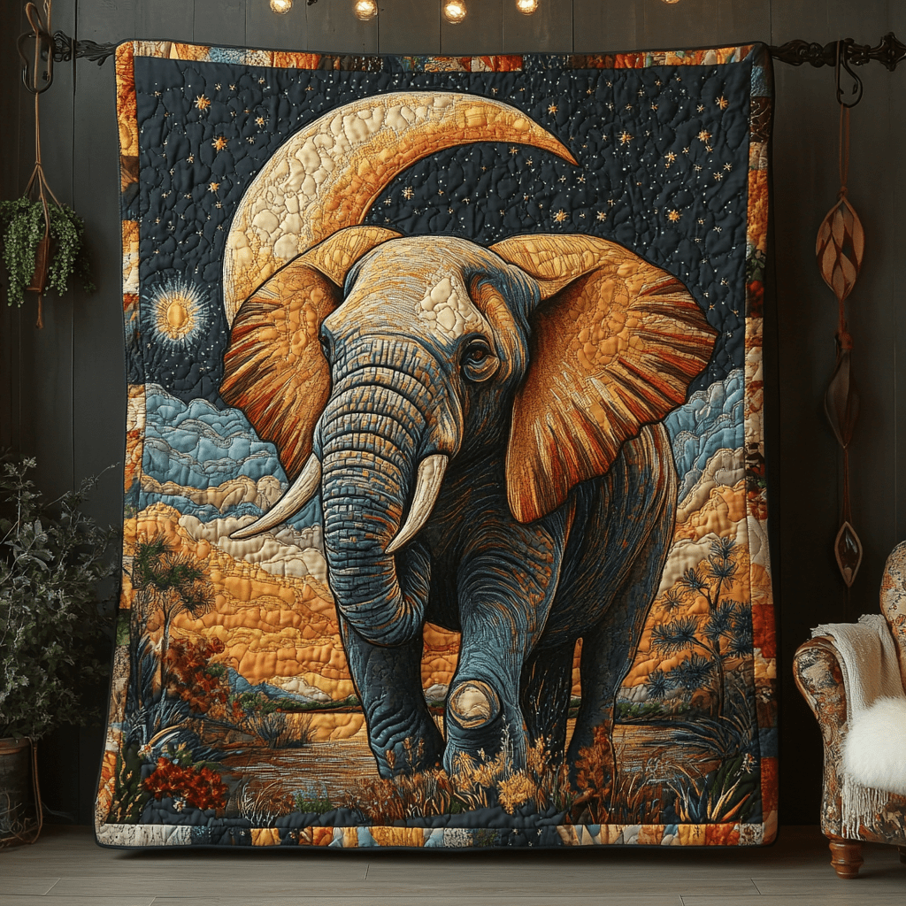 Elephant Wisdom Quilted Blanket Christmas Bedroom Decor Best Christmas Gifts For Beach Lovers - Bancroftclothings