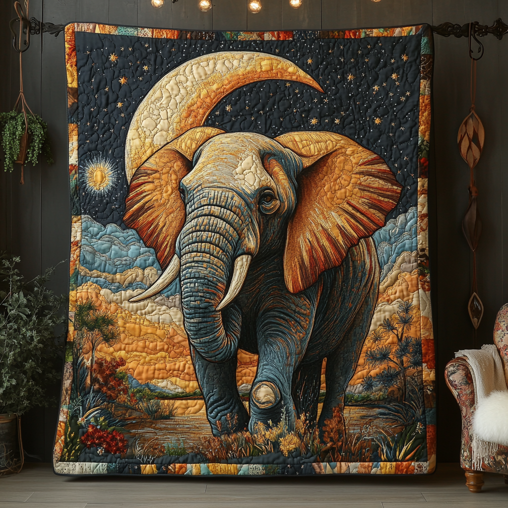 Elephant Wisdom Quilted Blanket Christmas Bedroom Decor Best Christmas Gifts For Beach Lovers - Bancroftclothings