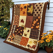 Fall Maple Magic Quilted Blanket Fall Cozy Blankets Family Xmas Gift Ideas - Bancroftclothings