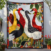 Gentle Duck Breeze Quilted Blanket Winter Decor Blanket Duck Christmas Gifts - Bancroftclothings