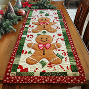 Gingerbeard Baby Quilted Table Runner Christmas Holiday Dining Table Runner Best Family Gifts 2025 - Bancroftclothings