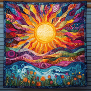 Glorious Golden Horizon Quilted Pillow Case Home Decor Best Gifts For Art Lovers - Bancroftclothings