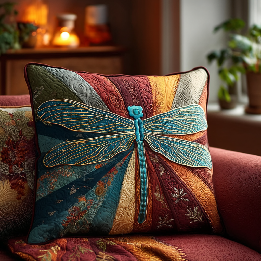 Golden Horizon Quilted Pillow Case Nice Pillow Covers Dragon Themed Presents - Bancroftclothings