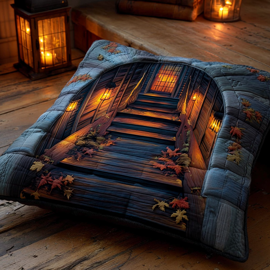 Haunted Lantern Cellar Quilted Pillow Case Decorative Throw Pillow Covers Gift Ideas For Friends - Bancroftclothings