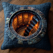 Hidden Library Portal Quilted Pillow Case Throw Pillow Covers Gifts For Friends - Bancroftclothings