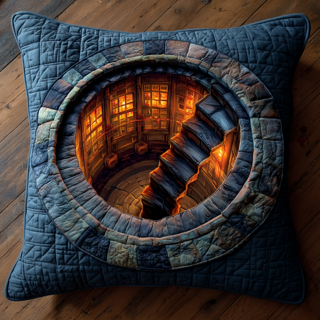 Hidden Library Portal Quilted Pillow Case Throw Pillow Covers Gifts For Friends - Bancroftclothings