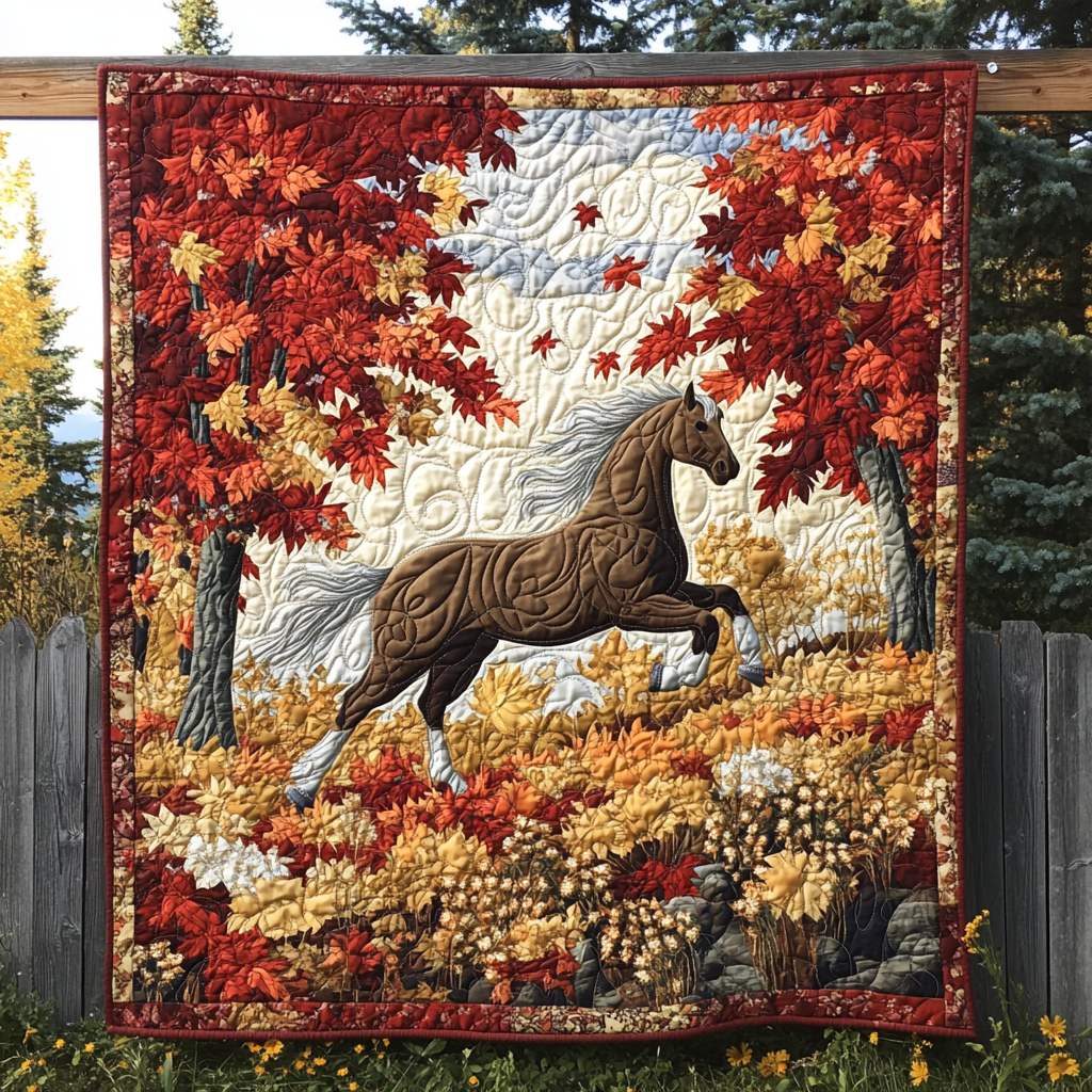 Horse Quilted Blanket Christmas Bedroom Decor Great Gifts For Horse Lovers - Bancroftclothings