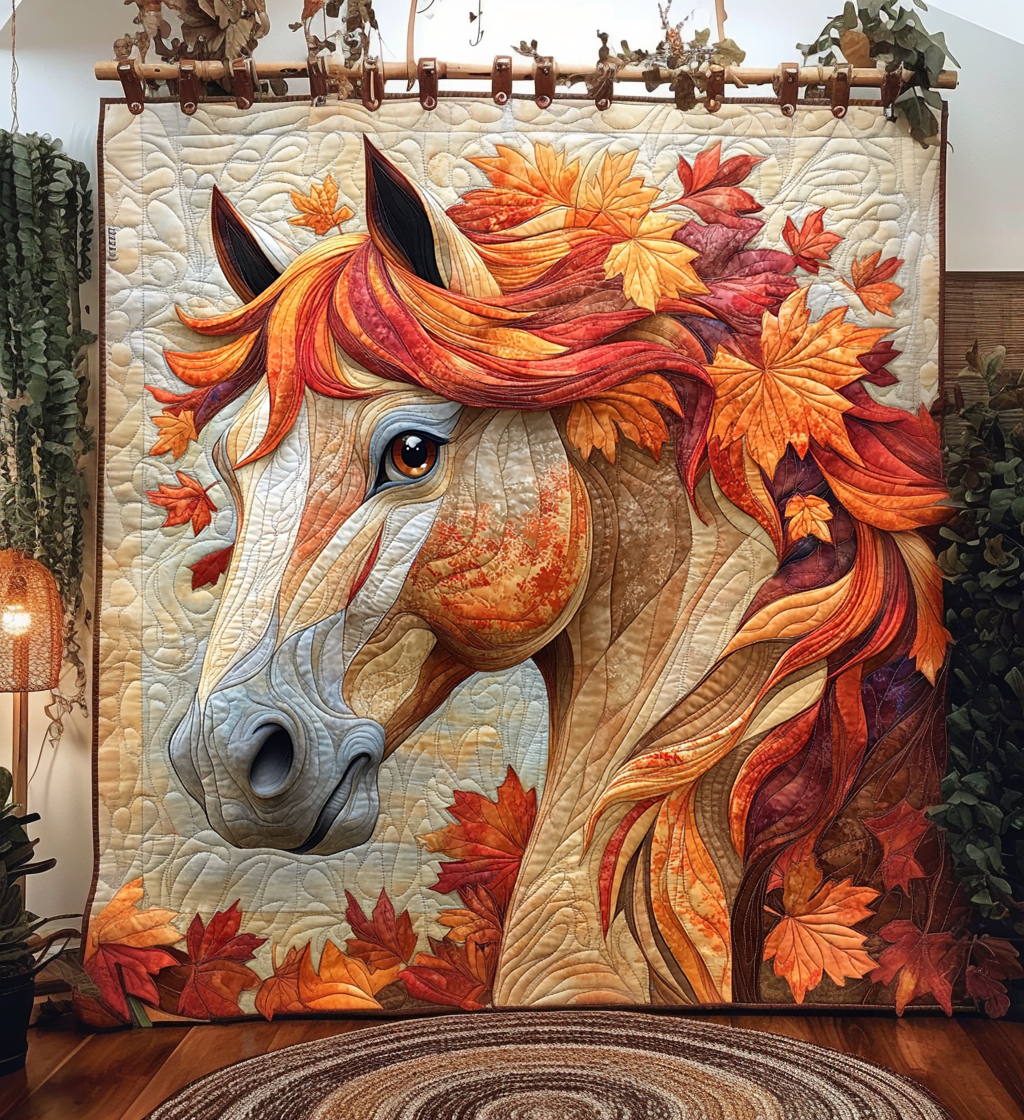 Horse Quilted Blanket Christmas Bedroom Decor Great Gifts For Horse Lovers - Bancroftclothings
