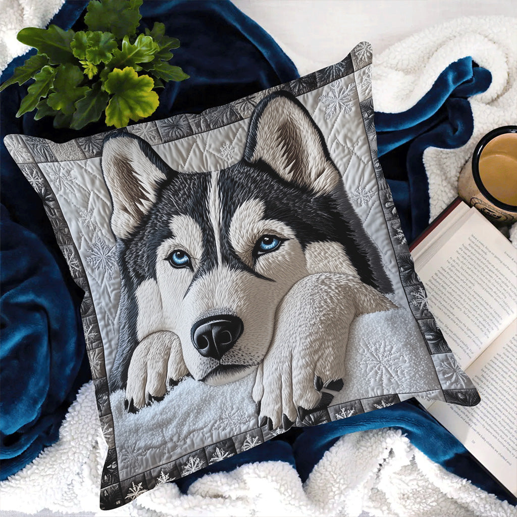 Husky Dream Quilted Pillow Case Animal Themed Trendy Home Decor Husky Lover Gifts - Bancroftclothings