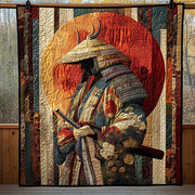 Japanese Samurai Brave Quilted Blanket Cozy Home Bedding Family Christmas Decorations - Bancroftclothings
