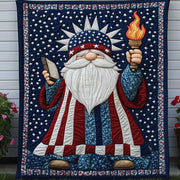 Liberty Gnome Quilted Blanket Christmas Bedroom Decor Christmas Gifts For Deer Hunters - Bancroftclothings