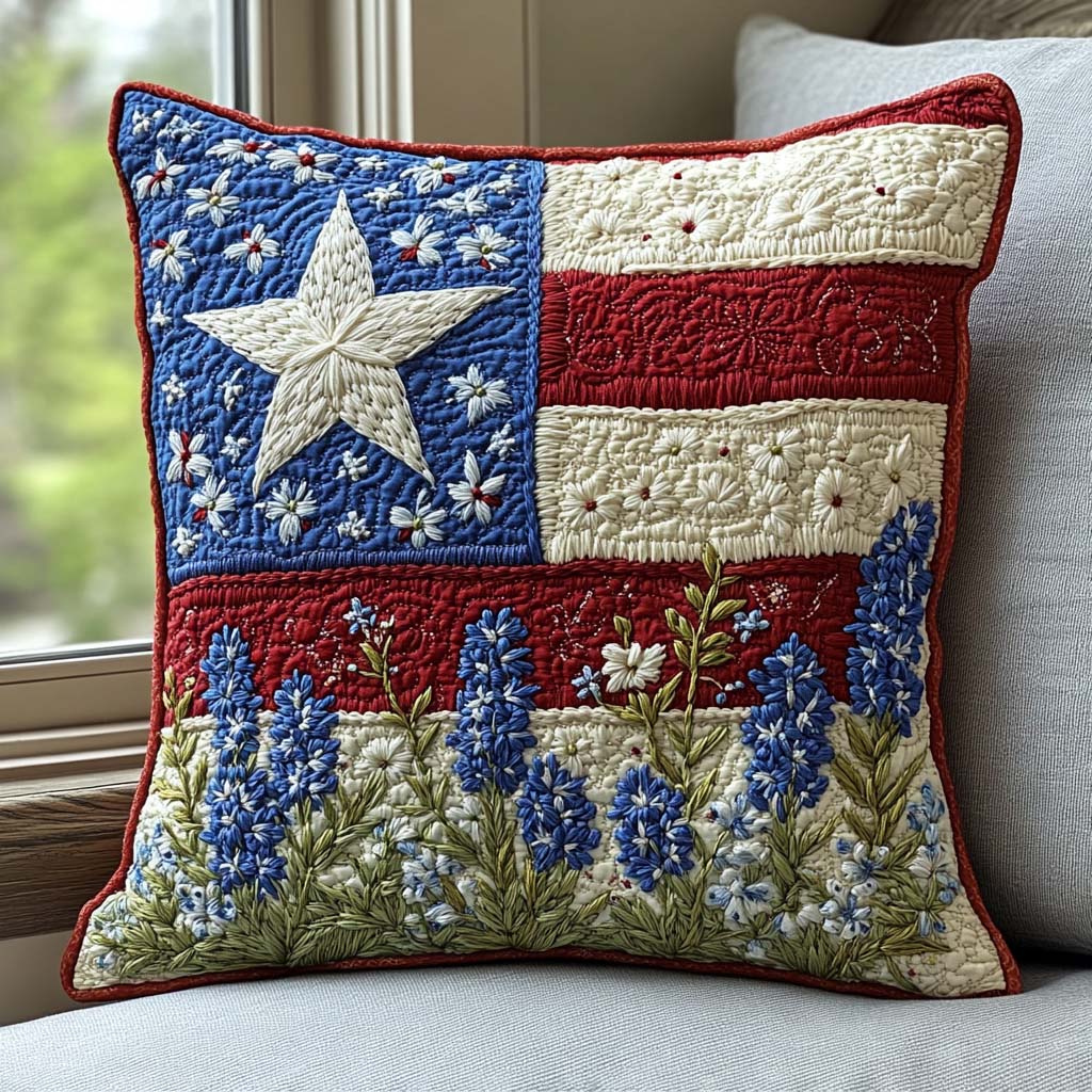 Lone Star Rising Quilted Pillow Case Trendy Home Decor Unique Gifts For Grandma - Bancroftclothings
