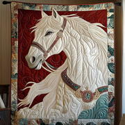Majestic Horse Quilted Blanket Best Couch Throw Blanket Cool Gifts For Lion Lovers - Bancroftclothings