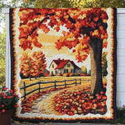 Maple Grove Sleep Quilted Blanket Cozy Fall Throw Blankets Good Gifts For Beach Lovers - Bancroftclothings
