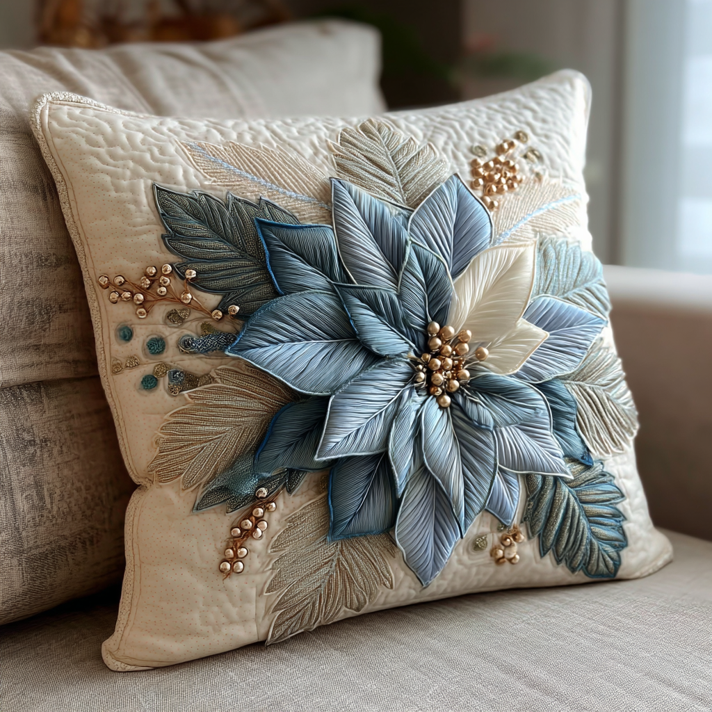 Midnight Bloom Quilted Pillow Case Best Cool Pillow Cases Gifts For Family - Bancroftclothings