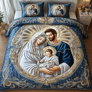 Nativity Quilted Bedding Set The Coming Of Christ Best Faith Christmas Gifts For Christians - Bancroftclothings