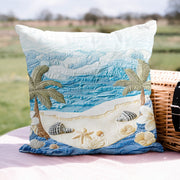 Ocean Garden Quilted Pillow Case Natural Home Decorations Unique Gifts For Him - Bancroftclothings