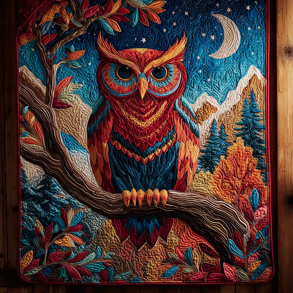 Owl Wonder Quilted Blanket Xmas Holiday Family To Family Christmas Gift Ideas - Bancroftclothings