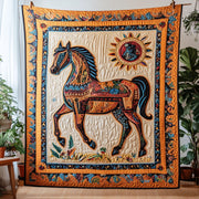 Patchwork Trot Quilted Blanket Xmas Holiday Gift Ideas For Horse Owners - Bancroftclothings
