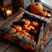 Pumpkin Cat Hollow Quilted Pillow Case Decorative Pillow Covers Gift For Halloween - Bancroftclothings