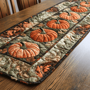 Pumpkins Quilted Table Runner Decorations Dining Table Runner Autumn Season Fall Gifts - Bancroftclothings